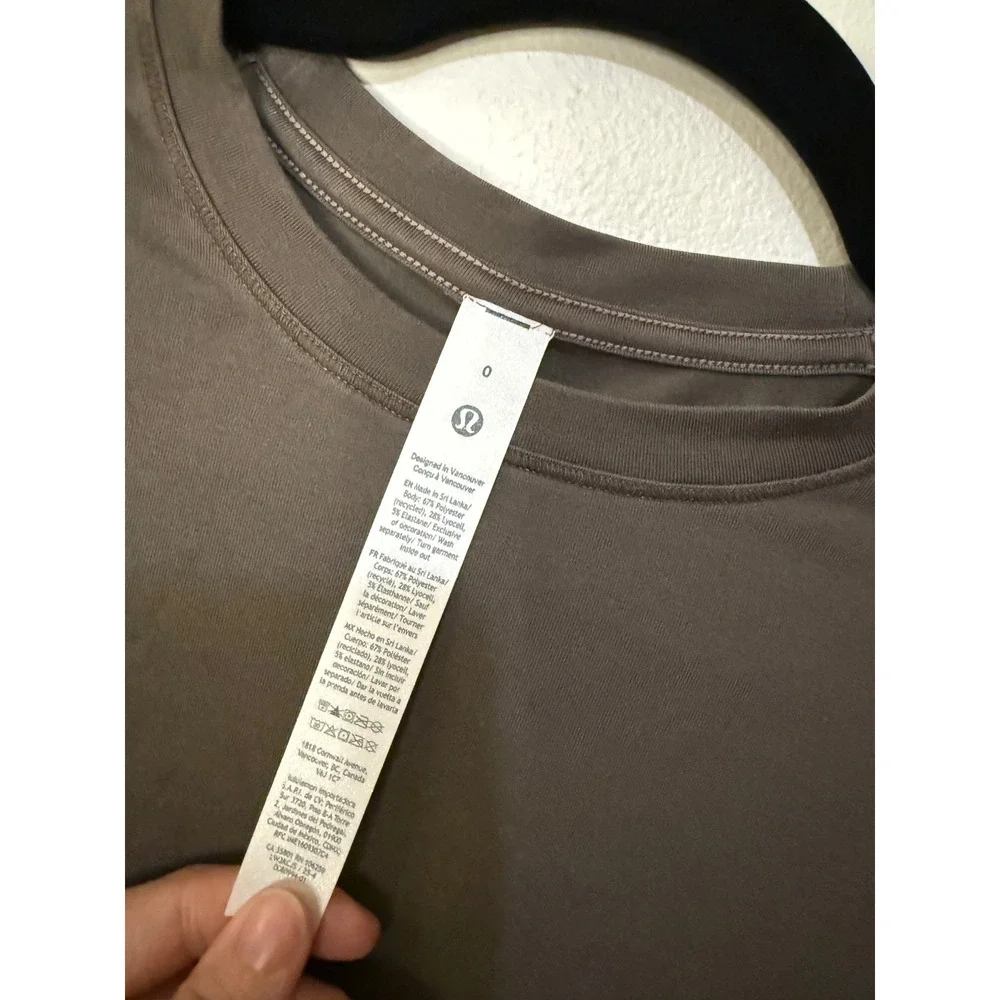 Lululemon Easy Set Relaxed Long Sleeve Dilute Wash Elmwood Size 0 Oversized NWT